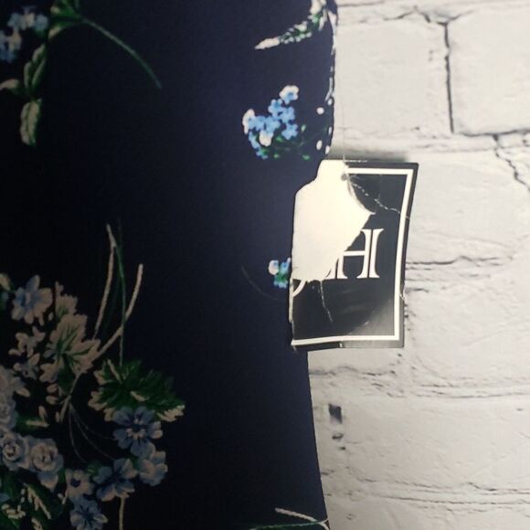 JH Navy Blue Floral Dress - Picture 8 of 12